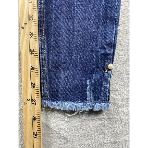 ZARA Trafaluc Denim Collection Women's Super Skinny Jeans US Size 2 (Pearls) NWT - Picture 7 of 16
